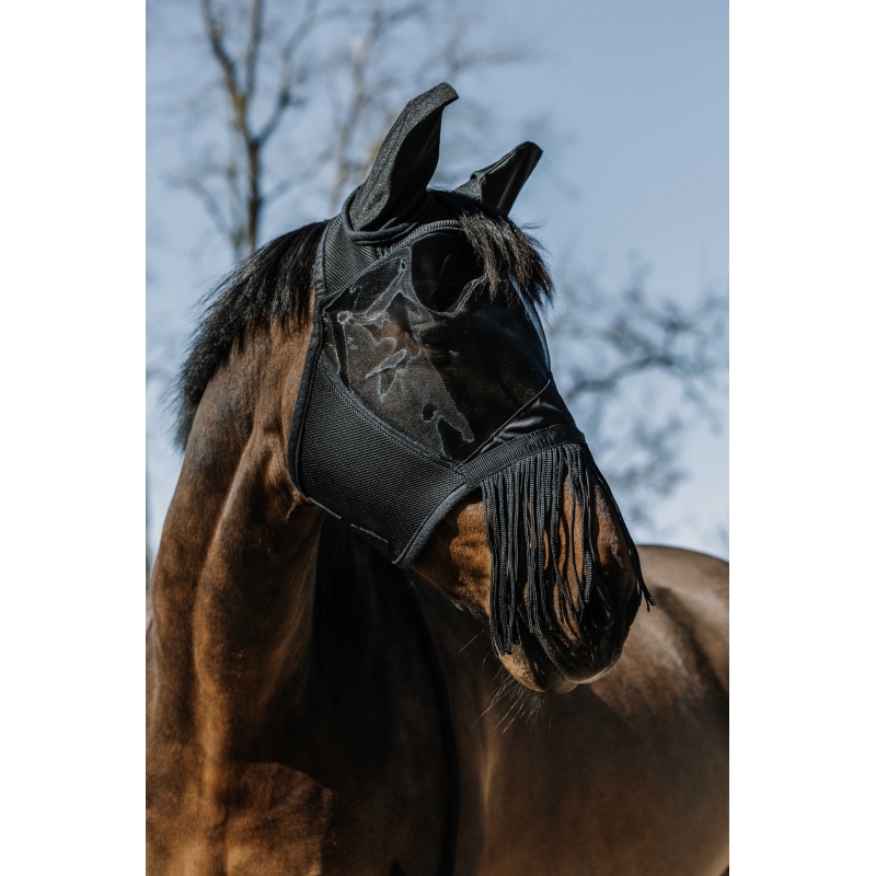 Masque anti-mouches anti-UV EQUITHÈME - Franges