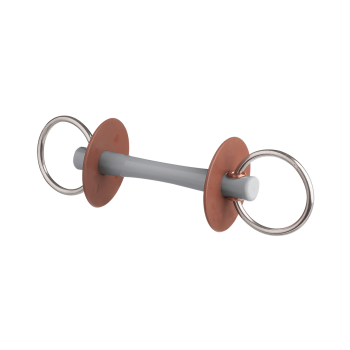 beris Mors de filet avec canon Comfort, anneau 7,5 cm - doux
