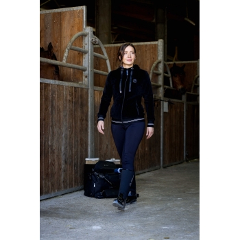 Gilet velours Je t'aime EQUITHÈME - Coline