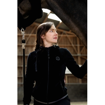 Gilet velours Je t'aime EQUITHÈME - Coline