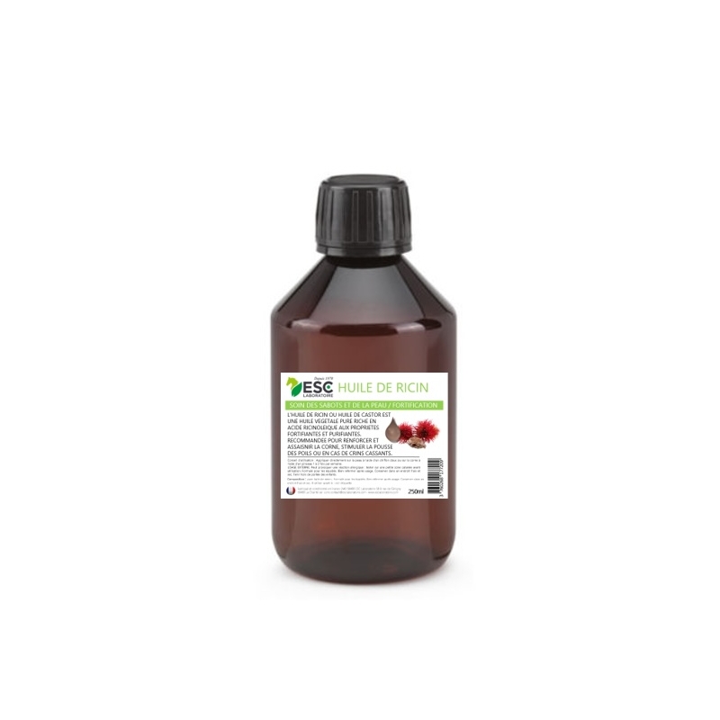 HUILE VEGETALE DE RICIN Cheval – Soin des sabots et de la peau