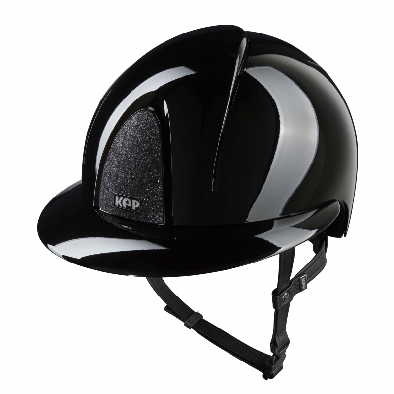 Casque d’équitation Smart Nova / Polish Noir / Visière Polo / Star Noir