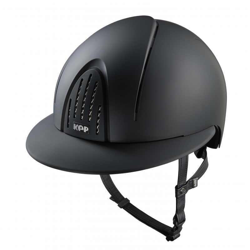 Casque d’équitation Smart Nova / Textile Noir / Visière Polo