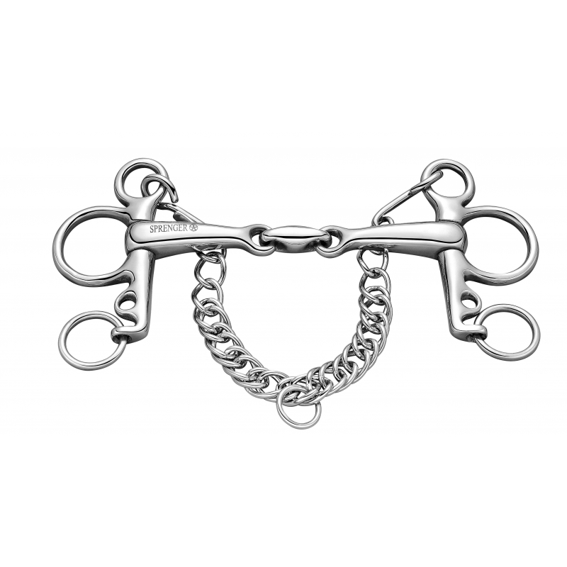 Mors Pelham SPRENGER branches courtes double brisure