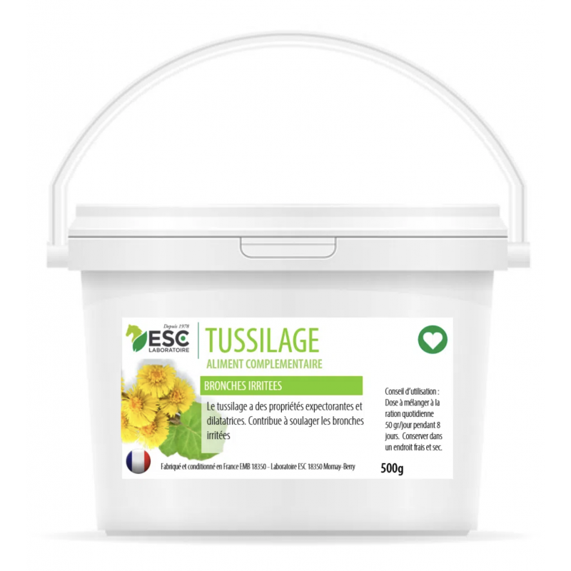 TUSSILAGE – Respiration et encombrement des bronches cheval – Plante pure