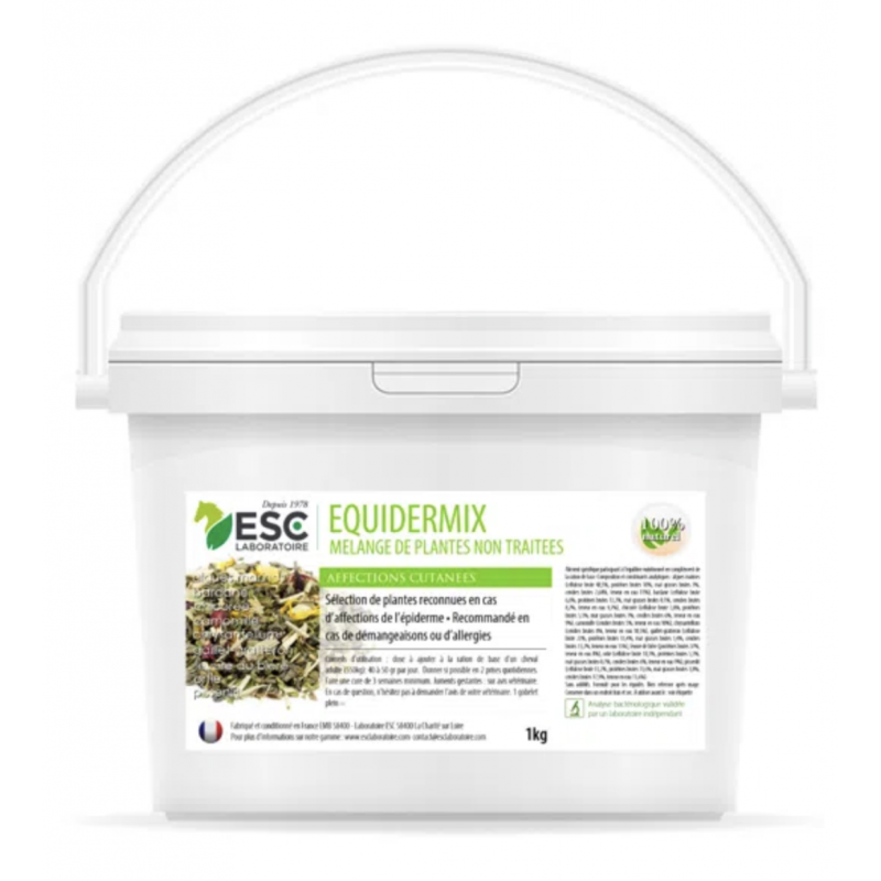 EQUIDERMIX – Démangeaisons saisonnières cheval – Mélange de plantes
