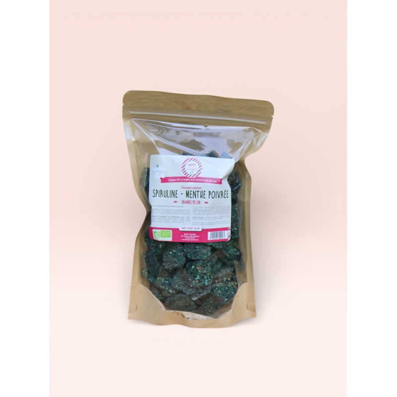 Crackers Spiruline Menthe poivrée