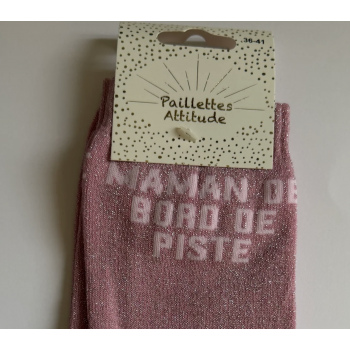 Chaussette pailletée équitation 36-41 MAMAN DE BORD DE PISTE