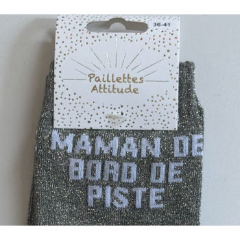 Chaussette pailletée équitation 36-41 MAMAN DE BORD DE PISTE
