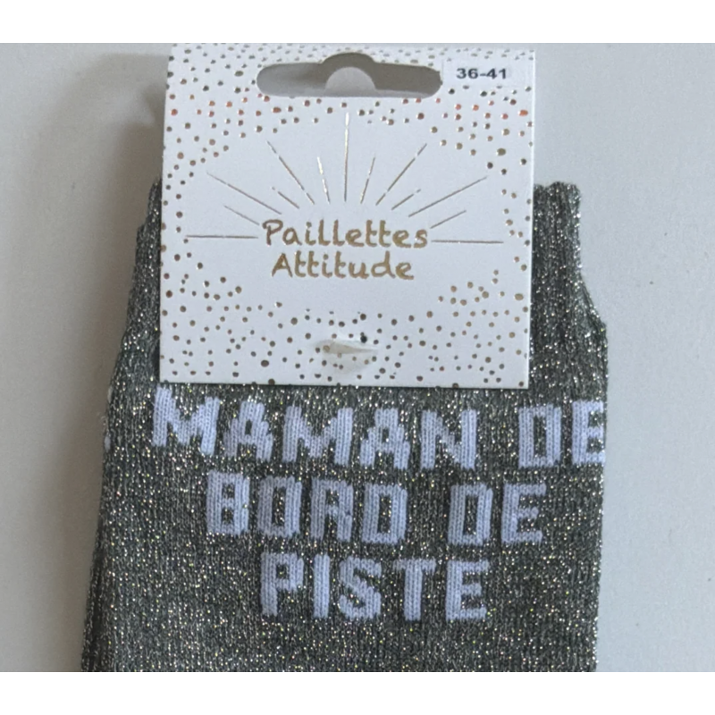 Chaussette pailletée équitation 36-41 MAMAN DE BORD DE PISTE