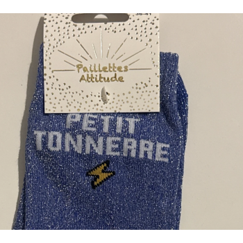 Chaussette pailletée équitation 36-41 PETIT TONNERRE ⚡️
