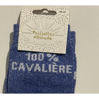 Chaussette pailletée équitation 36-41 - 100% CAVALIÈRE