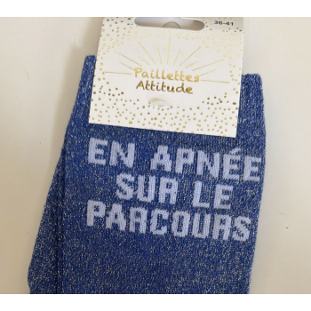 Chaussette pailletée équitation 36-41 EN APNÉE SUR LE PARCOURS