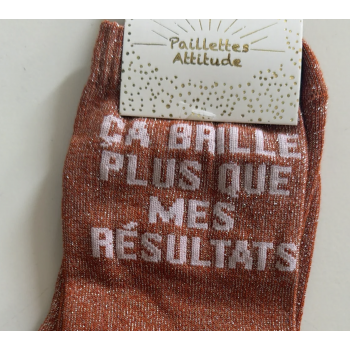 Chaussette pailletée équitation 36-41 ÇA BRILLE PLUS QUE MES RÉSULTATS
