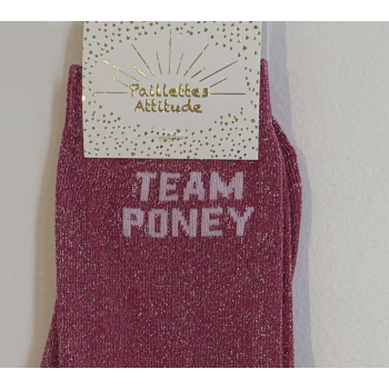 Chaussette équitation pailletée 36-41 TEAM PONEY