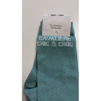 Chaussette équitation pailletée 36-41 CAVALIÈRE CHIC & CHOC