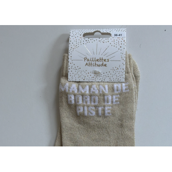 Chaussette pailletée équitation 36-41 MAMAN DE BORD DE PISTE