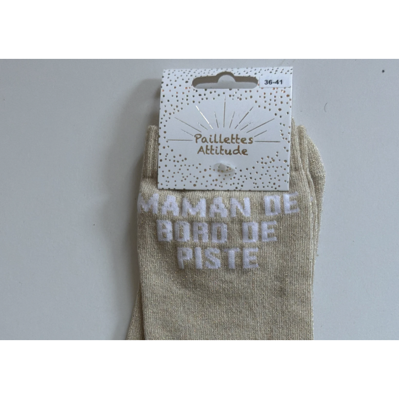 Chaussette pailletée équitation 36-41 MAMAN DE BORD DE PISTE