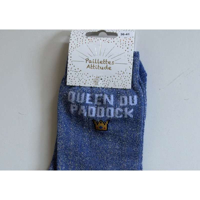 Chaussette pailletée équitation 36-41 QUEEN DU PADDOCK