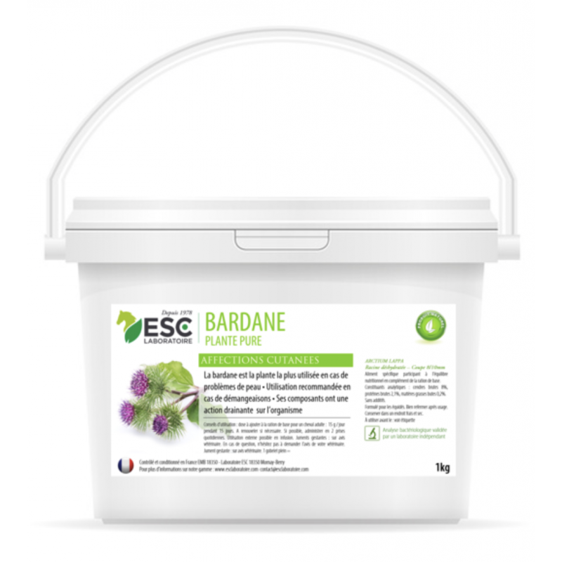 Bardane – Allergies et démangeaisons cheval – Plante pure