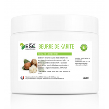 Beurre de Karité – Pur et riche en vitamines A et E – Nourrit et protège l’épiderme du cheval