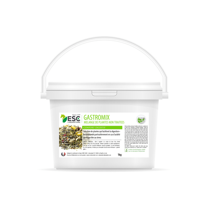 Gastromix – Digestion et acidité gastrique cheval – Mélange de plantes