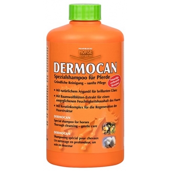 DERMOCAN SHAMPOO 500 ML Myhorsely I L'équipement des chevaux et du cavalier. Magasin en ligne d'équitation dédié au cavalier