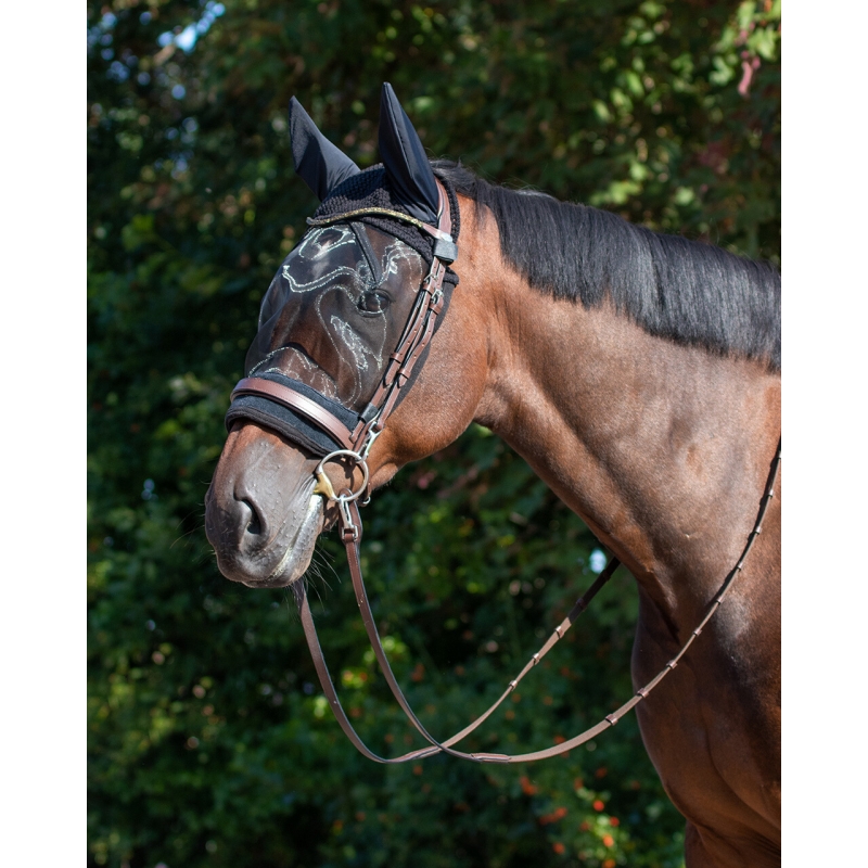 Bonnet avec anti-mouches Myhorsely I L'équipement des chevaux et du cavalier. Magasin en ligne d'équitation dédié au cavalier