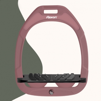 Flex-On Limited Edition Green Composite Stirrups - Old Pink/Black