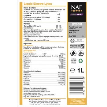 NAF-Electro Salts Myhorsely I L'équipement des chevaux et du cavalier. Magasin en ligne d'équitation dédié au cavalier