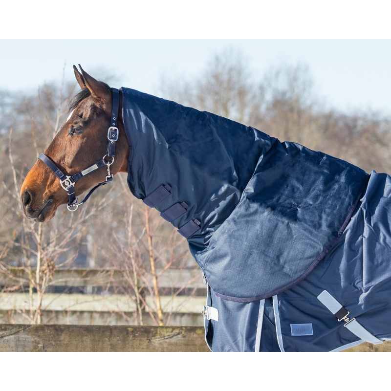 Couvre-cou équitation imperméable Cheval - Allweather 200 noir