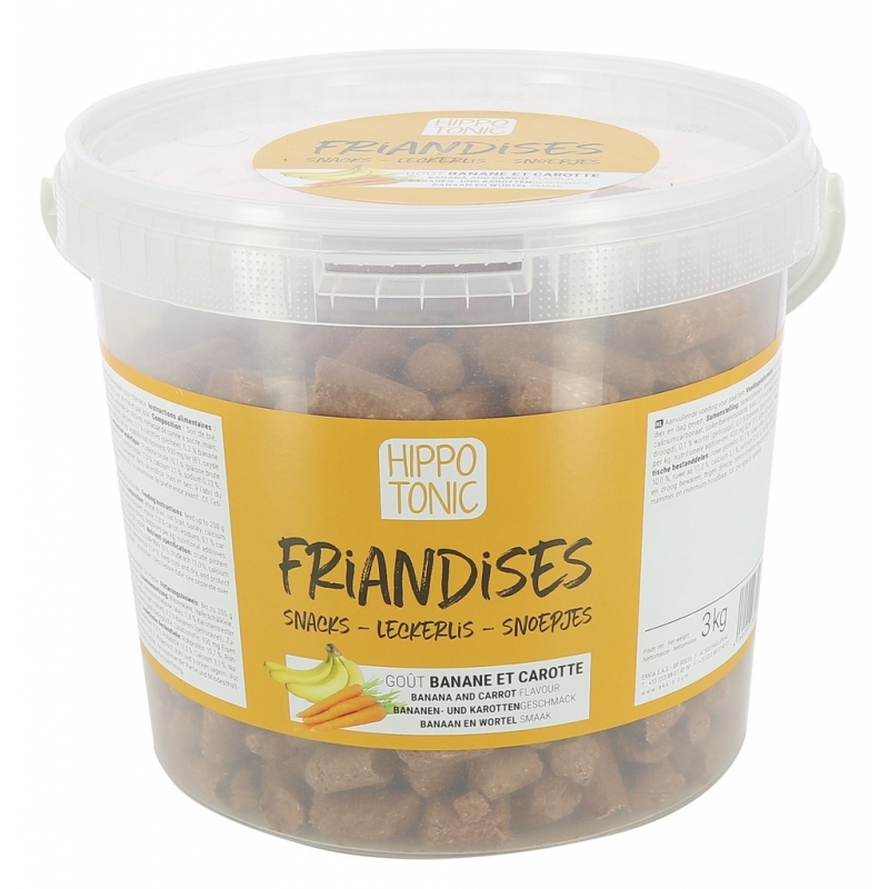 HIPPOTONIC BONBONS POUR CHEVAUX, GOÛT BANANE ET CAROTTE HIPPOTONIC BONBONS POUR CHEVAUX, GOÛT BANANE ET CAROTTE
