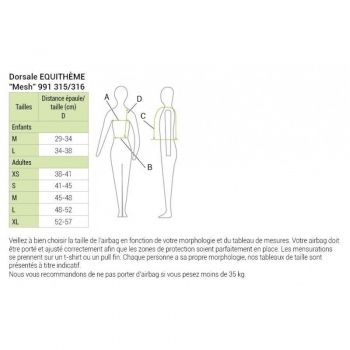 DORSALE EQUITHÈME "MESH" Myhorsely I L'équipement des chevaux et du cavalier. Magasin en ligne d'équitation dédié au cavalier