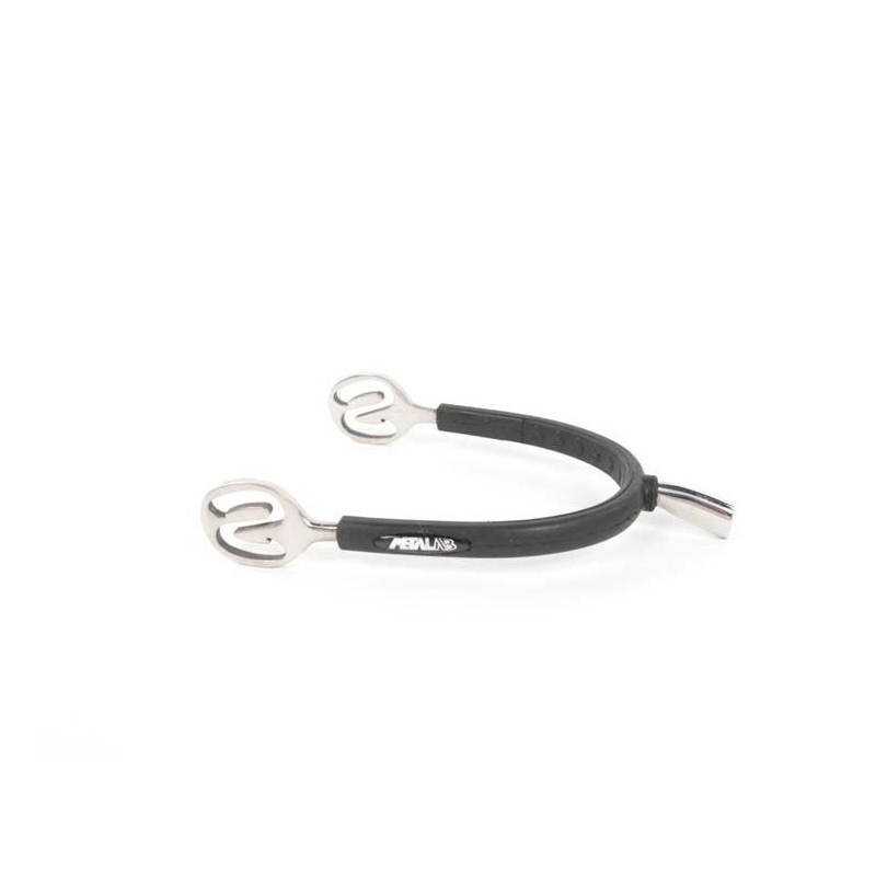 ÉPERONS METALAB "PRINCE DE GALLES" INOX GAINÉS CAOUTCHOUC