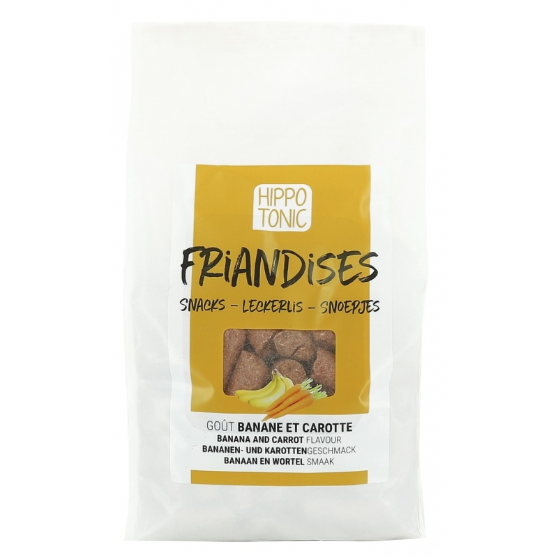 HIPPOTONIC BONBONS POUR CHEVAUX, GOÛT BANANE ET CAROTTE HIPPOTONIC BONBONS POUR CHEVAUX, GOÛT BANANE ET CAROTTE