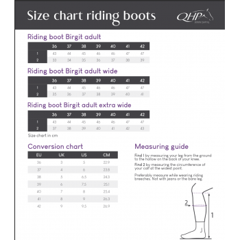 Bottes d'équitation Birgit adulte extra larges
